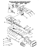 Motor and ice container