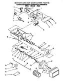 Motor and ice container