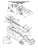 Motor and ice container