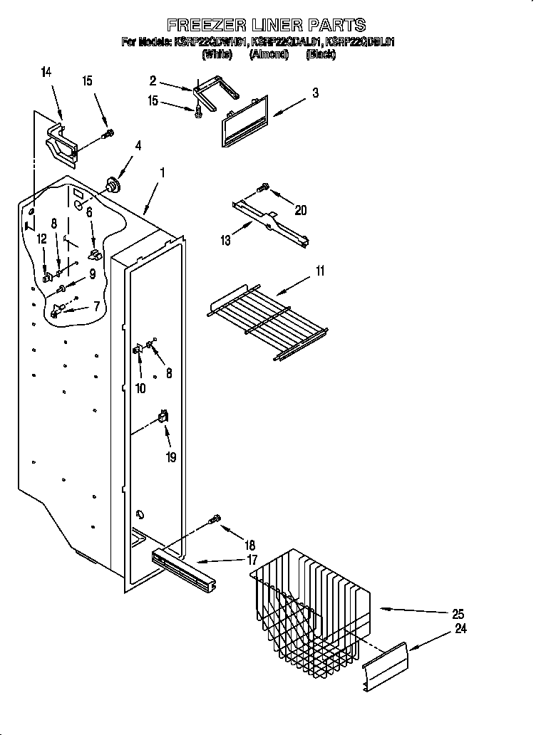 Freezer liner