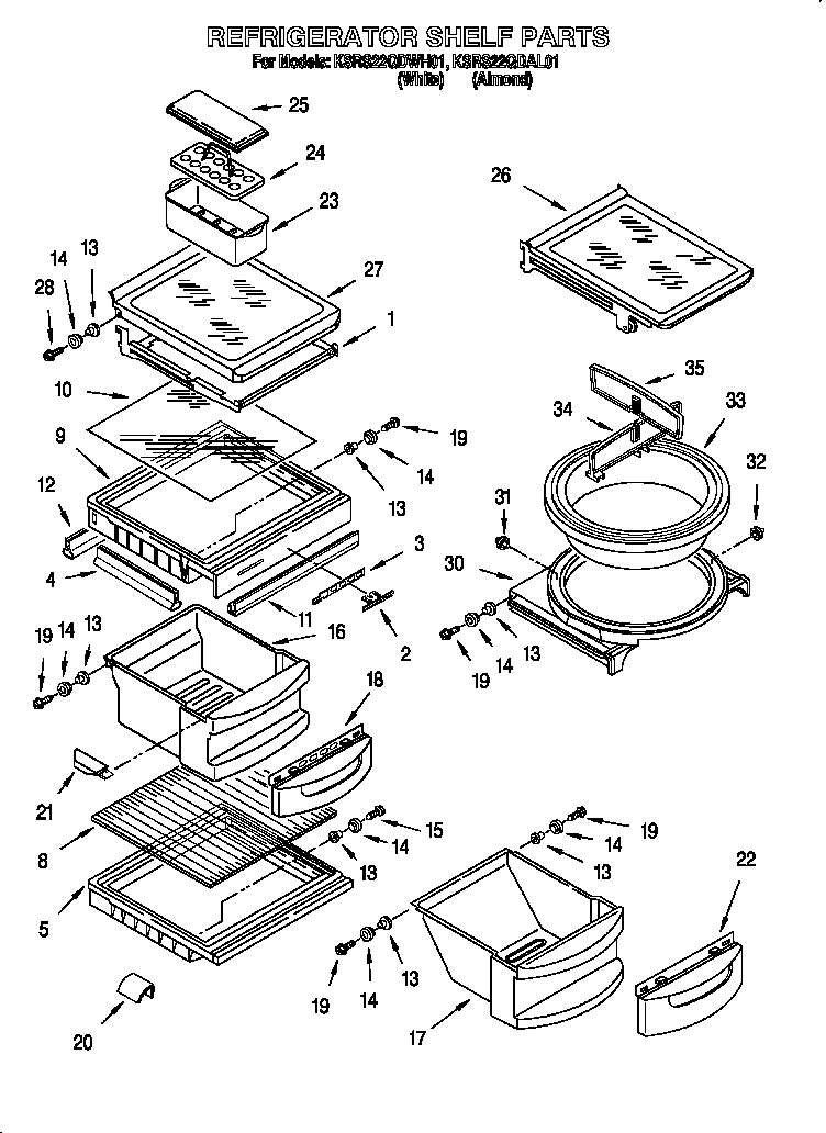 Refrigerator shelf