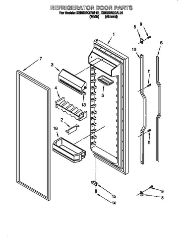 Refrigerator door