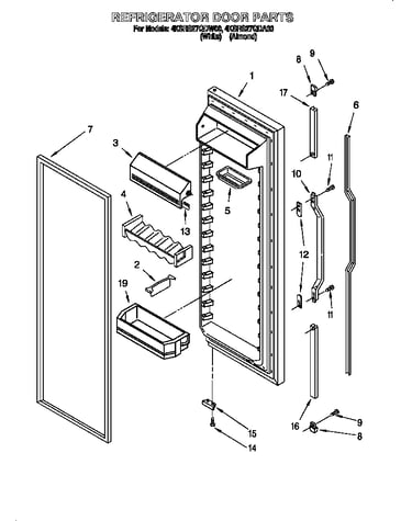 Refrigerator door