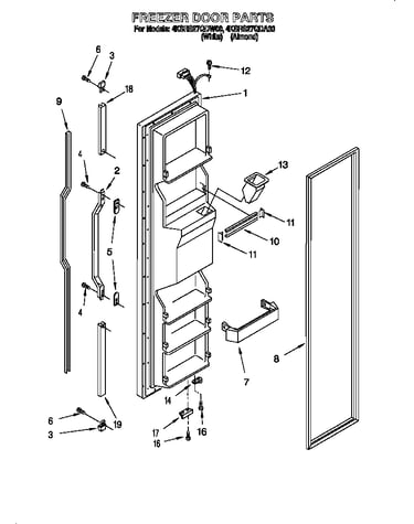 Freezer door