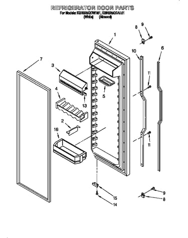 Refrigerator door