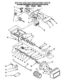 Motor and ice container