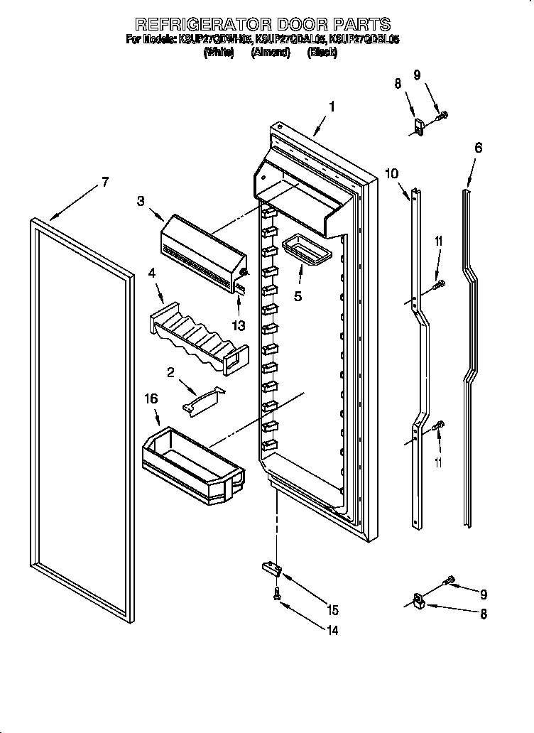 Refrigerator door