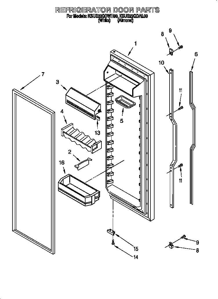 Refrigerator door