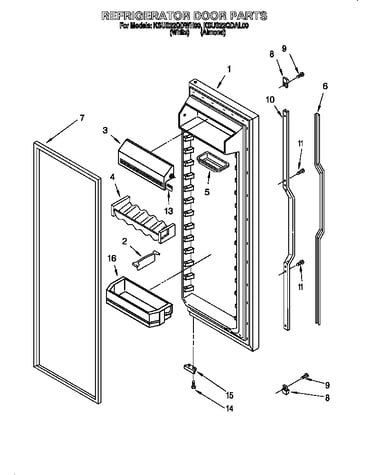 Refrigerator door