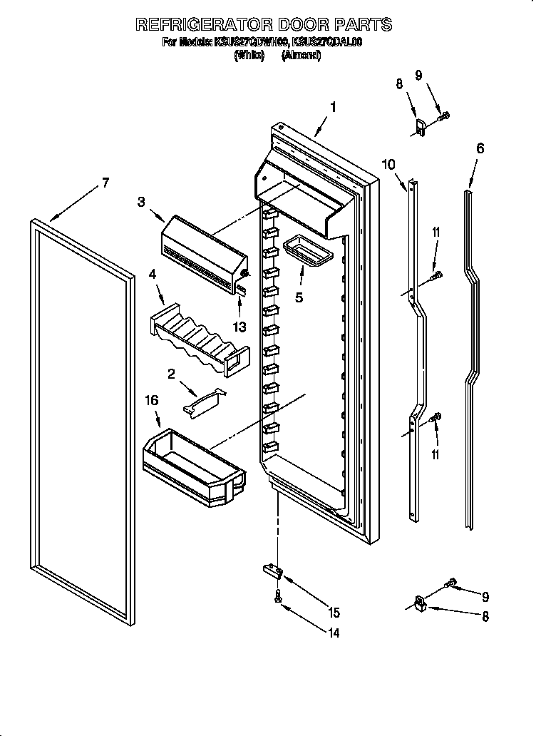 Refrigerator door