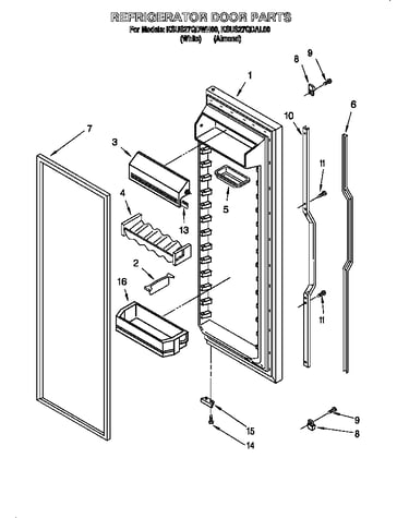 Refrigerator door