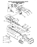 Motor and ice container