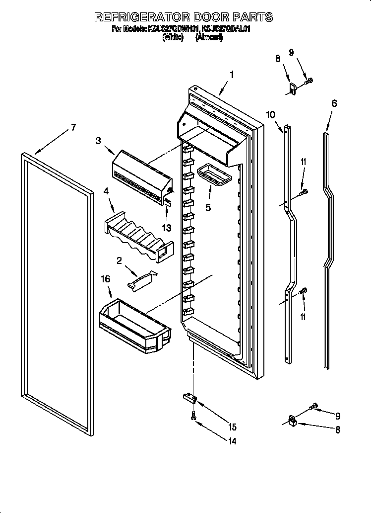 Refrigerator door