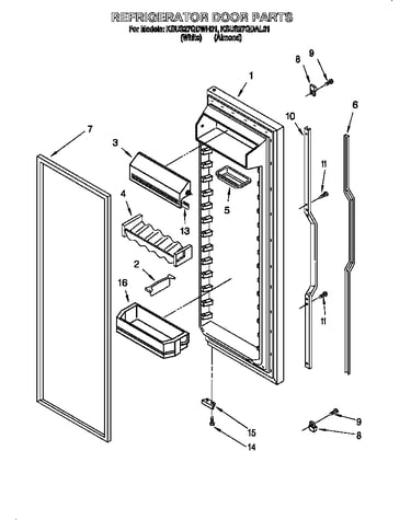 Refrigerator door