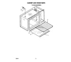 KitchenAid KEMI300SBL1 cabinet and hinge diagram