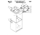 Whirlpool LSL9345EZ0 top and cabinet diagram