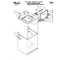 Whirlpool LSL9345EQ0 top and cabinet diagram