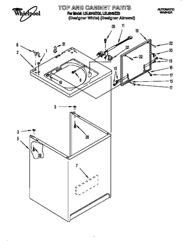Top and cabinet