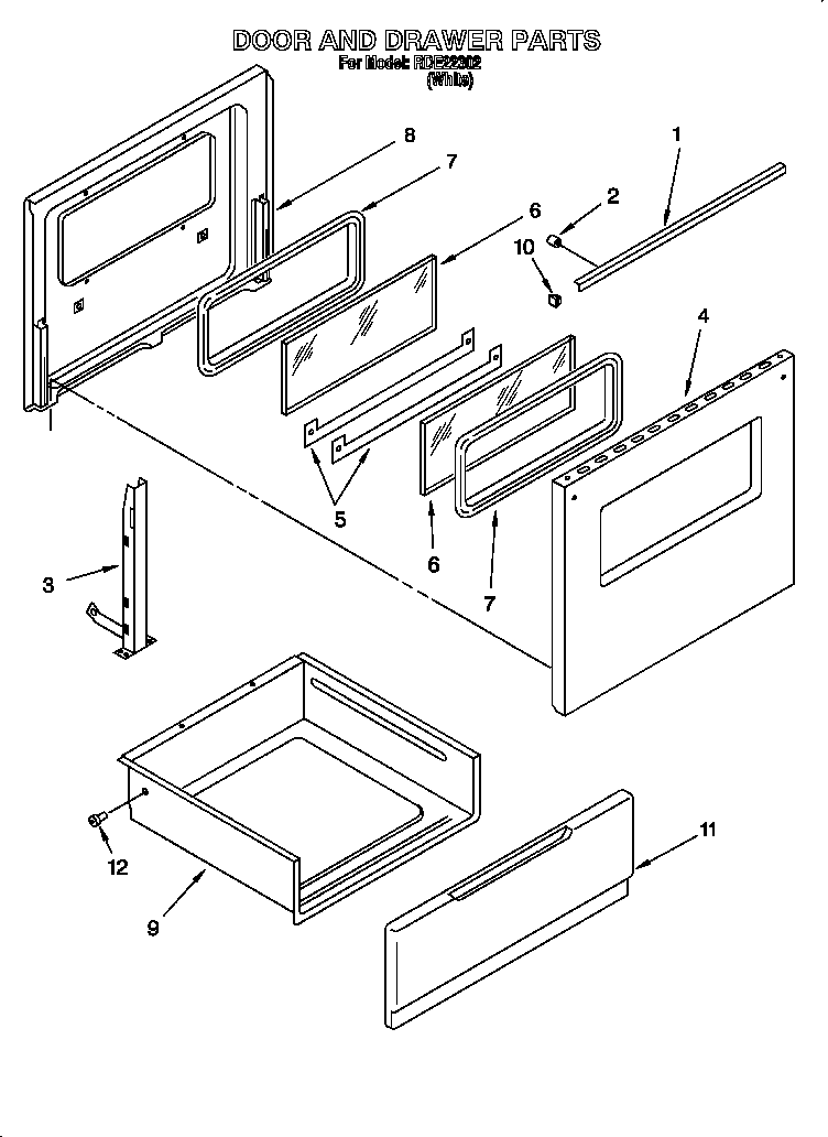 Door and drawer