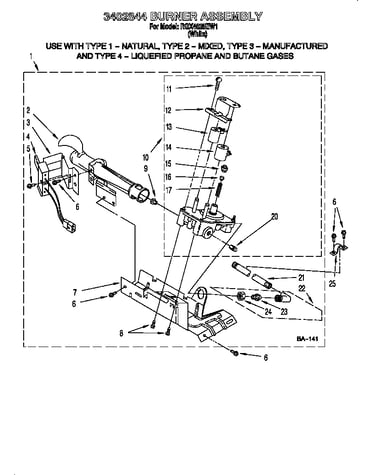 3402844 burner assembly