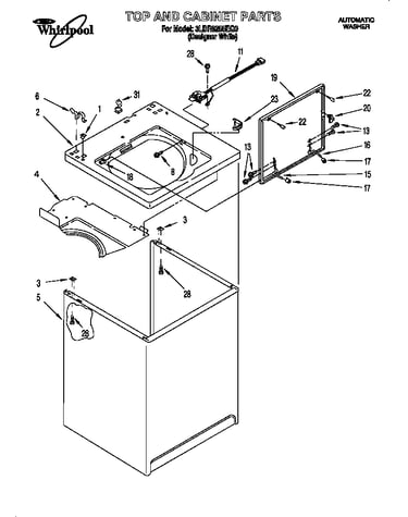 Top and cabinet