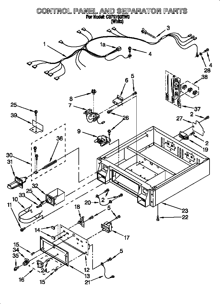 CONTROL PANEL AND SEPARATOR