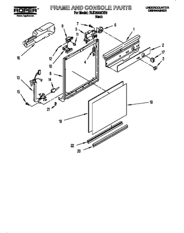 Frame and console