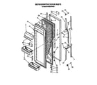 Whirlpool ED25DQXVP04 refrigerator door diagram