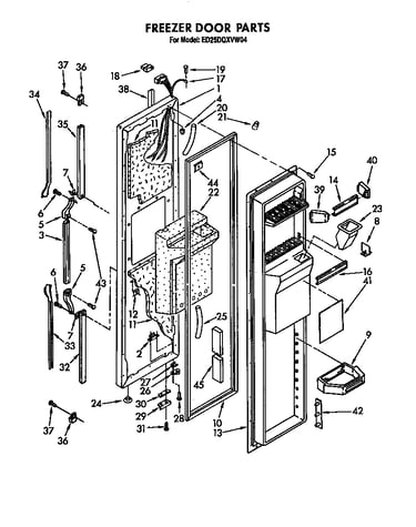 Freezer door