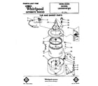 Whirlpool LB3000XKW0 tub and basket diagram