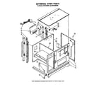Whirlpool SF5140SRW1 external oven diagram