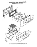 Oven door and broiler