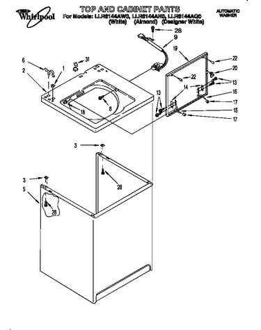 Top and cabinet