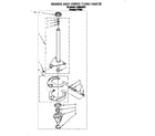 Whirlpool LLR9245BQ1 brake and drive tube diagram