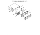 KitchenAid KSSS36QDX05 top grille and unit cover diagram