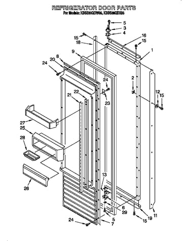 Refrigerator door