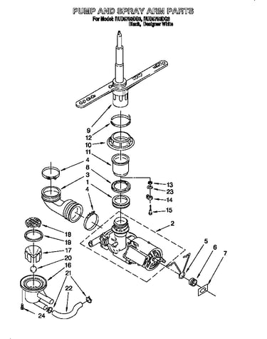 Pump and sprayarm