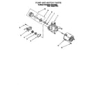 Roper RUD5750DB3 pump and motor diagram
