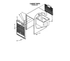 Whirlpool BFD500 cabinet parts diagram