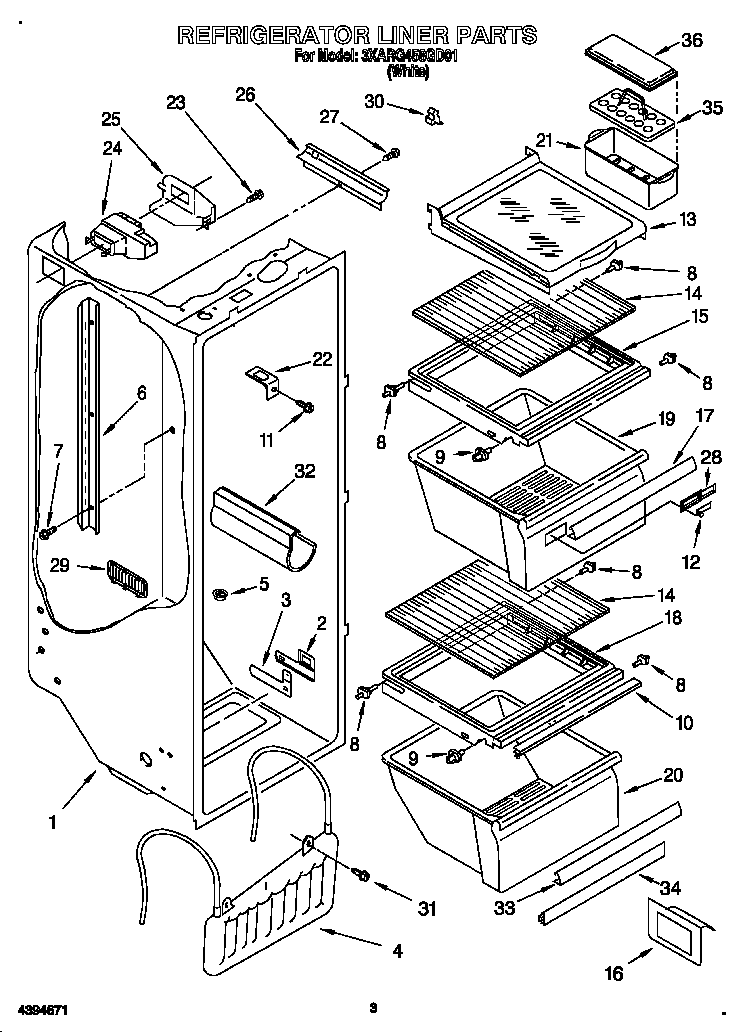 Refrigerator liner