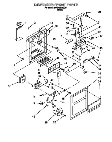 Dispenser front