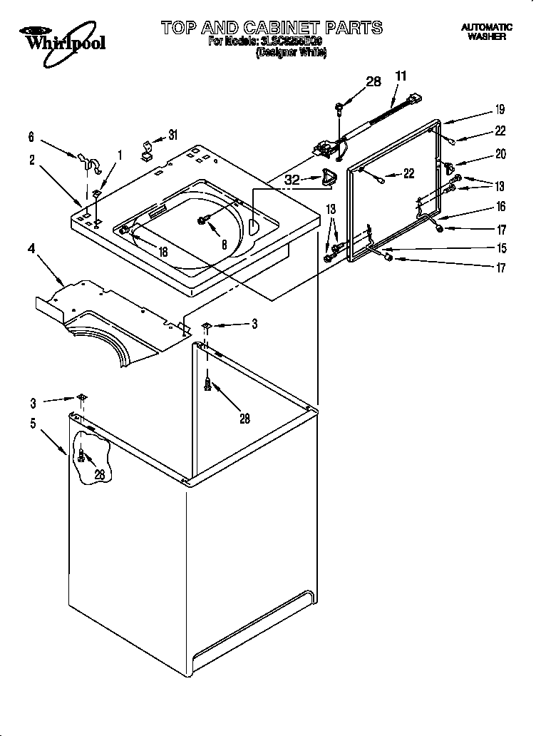 Top and cabinet