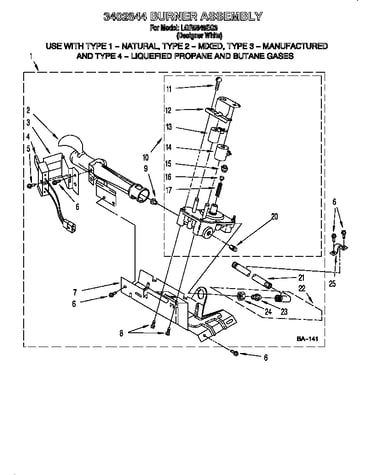 3402844 burner assembly