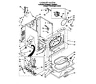 Whirlpool LGT7646EZ1 cabinet diagram