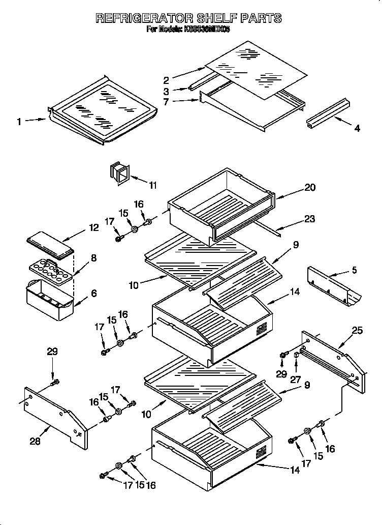 Refrigerator shelf