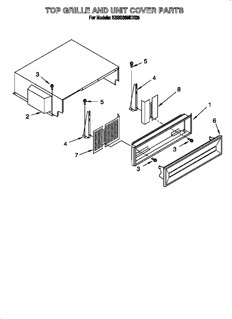 Top grille and unit cover