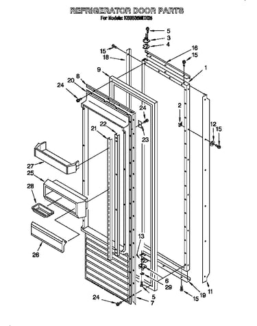 Refrigerator door