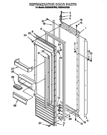 Refrigerator door
