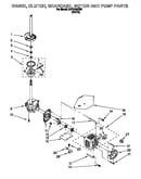 Brake, clutch, gearcase, motor and pump