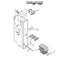 Whirlpool 8ED22PQXDW01 freezer liner diagram